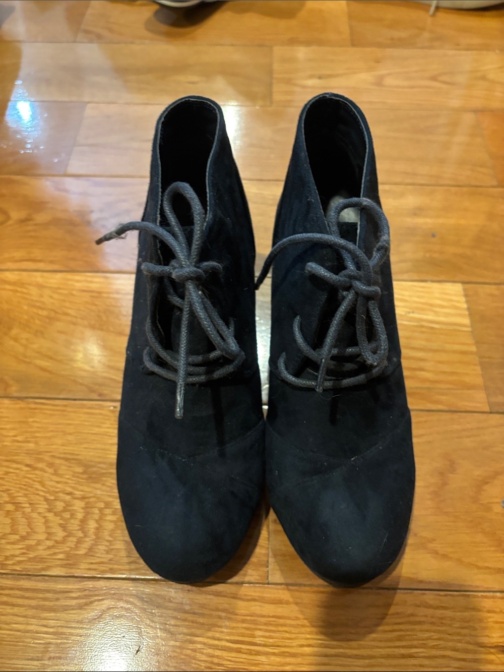 Dream Pairs Black Lace-Up Ankle Boots
